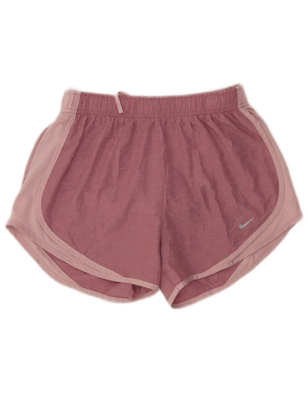 Damskie spodenki sportowe Nike Dri Fit UK 8, mały, różowy, nakrapiany poliester