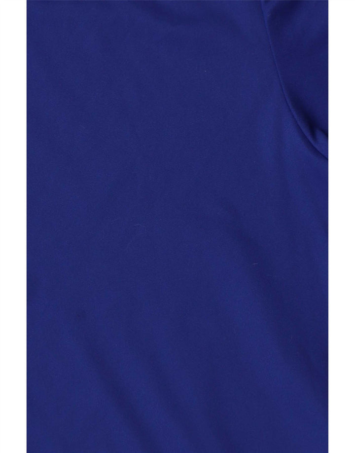 Adidas Męska koszulka Climalite Top 2XL Niebieski poliester z blokami kolorów