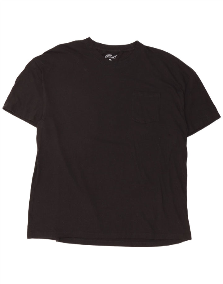 DICKIES Mens T-Shirt Top 4XL Black Cotton