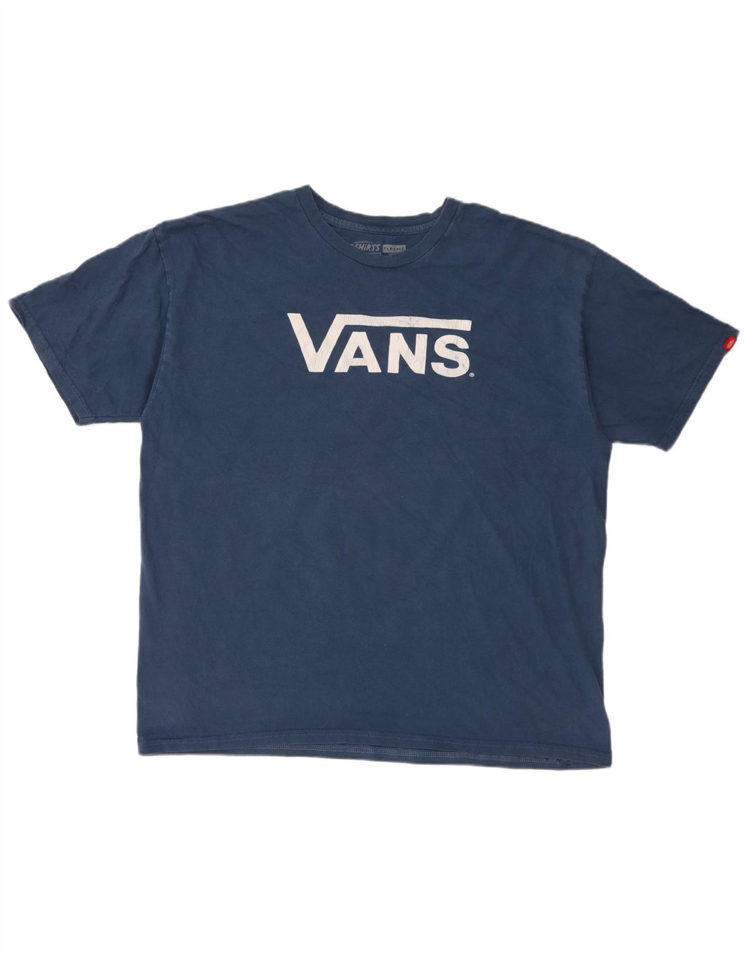 Męska koszulka z grafiką Vans, XL, niebieska, bawełniana