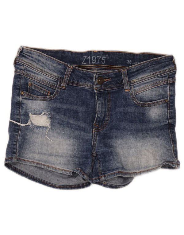 Damskie spodenki jeansowe Zara z niskim stanem, EU 36 XS W26, niebieskie