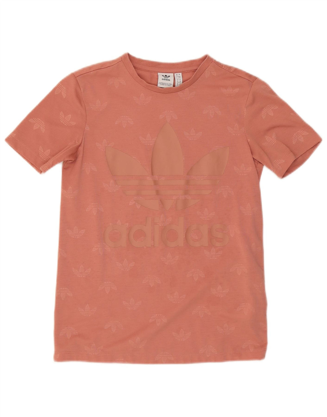 Damska koszulka graficzna Adidas Top UK 8 Mały różowy poliester