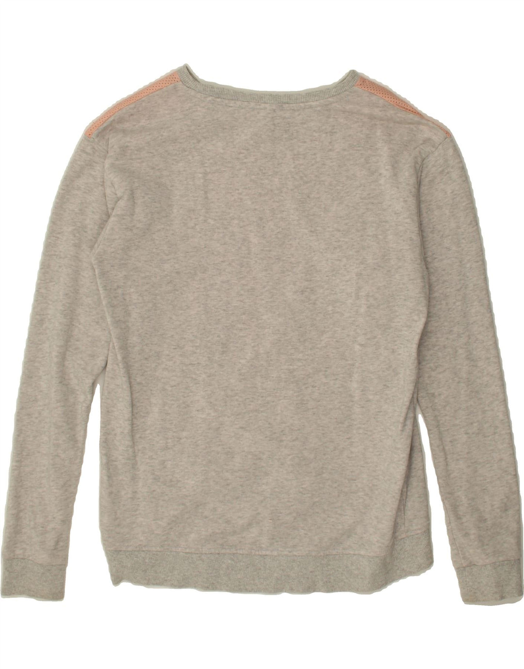 ADIDAS Womens Sweatshirt Jumper UK 10 Small Grey Colourblock Vintage Adidas and Second-Hand Adidas from Messina Hembry 