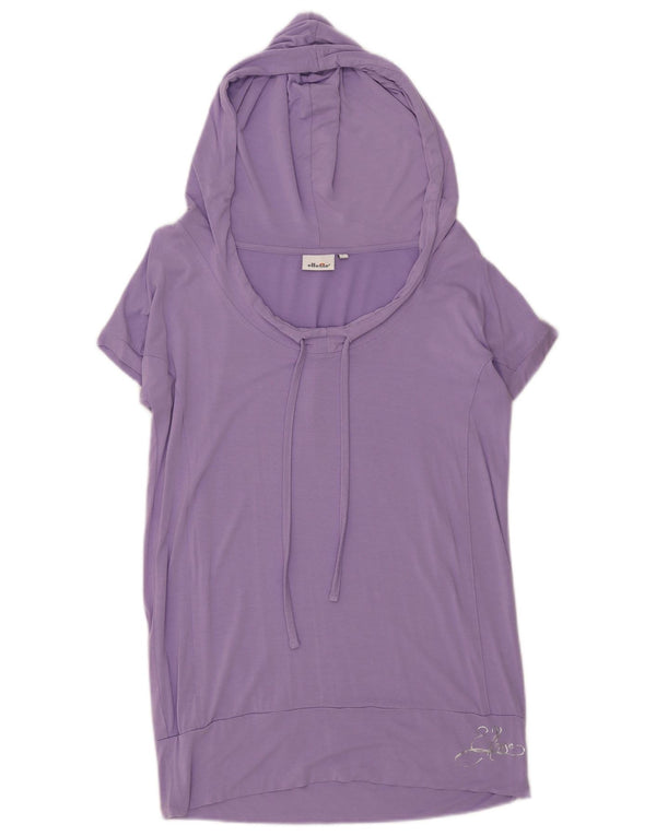 Ellesse Damska koszulka z kapturem Top UK 16 Large Purple Viscose