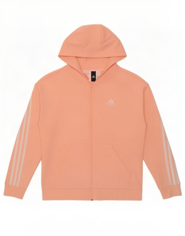 Adidas Chłopięcy Sweter Z Kapturem 13-14 Lat Różowy Bawełniany