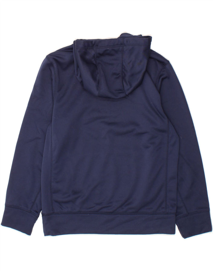 NIKE Boys Graphic Hoodie Jumper 10-11 Years Medium  Navy Blue Polyester Vintage Nike and Second-Hand Nike from Messina Hembry 