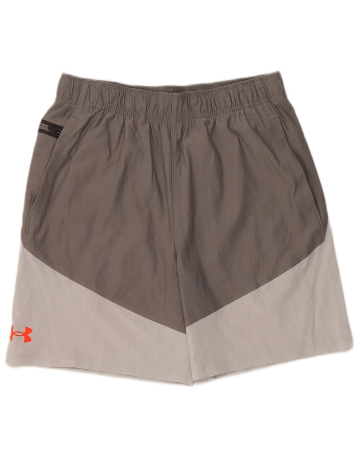 Męskie spodenki sportowe Under Armour Średni szary, elastan z blokami kolorów