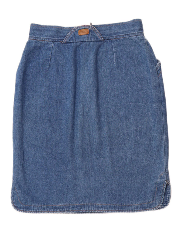 Damska spódnica jeansowa z wysokim stanem Pierre Cardin IT 50 XL W30 niebieska