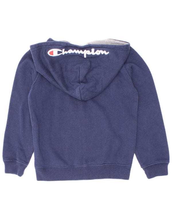 Chłopięcy sweter Champion z grafiką i zamkiem błyskawicznym, 3-4 lata, 2XS, granatowy, bawełniany