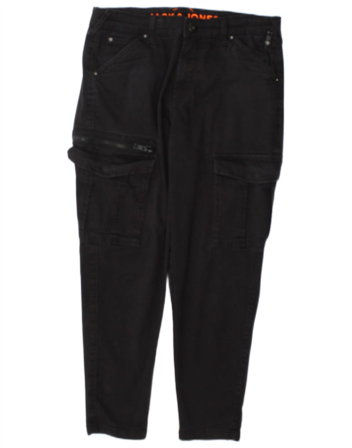 Męskie spodnie cargo Jack & Jones W30 L25 Szara bawełna