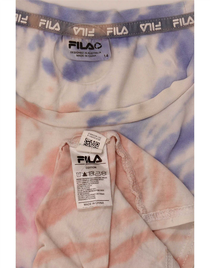 T-shirt chłopięcy Fila 13-14 lat, wielobarwna bawełna typu tie-dye