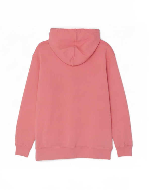 Marks & Spencer Damski sweter z kapturem i zamkiem, UK 14, duży, różowy, bawełniany