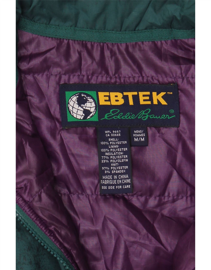 Męska kurtka pulowerowa Eddie Bauer o luźnym kroju, wyściełana UK 38, średnia zieleń
