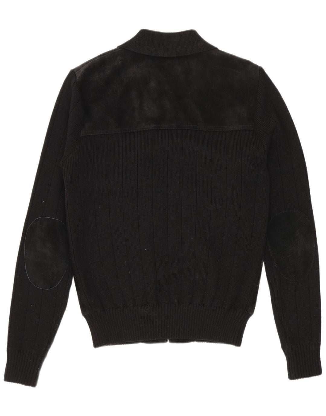 Męska zamszowa kurtka bomberka VINTAGE EU 50, duża czarna skóra