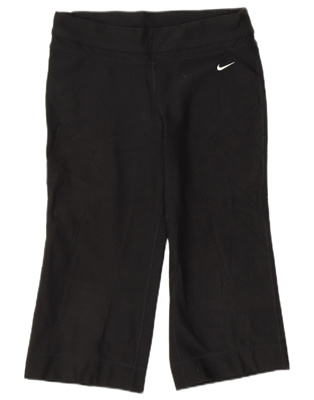 Damskie spodnie dresowe Nike Capri UK 8/10, małe, czarne, poliestrowe