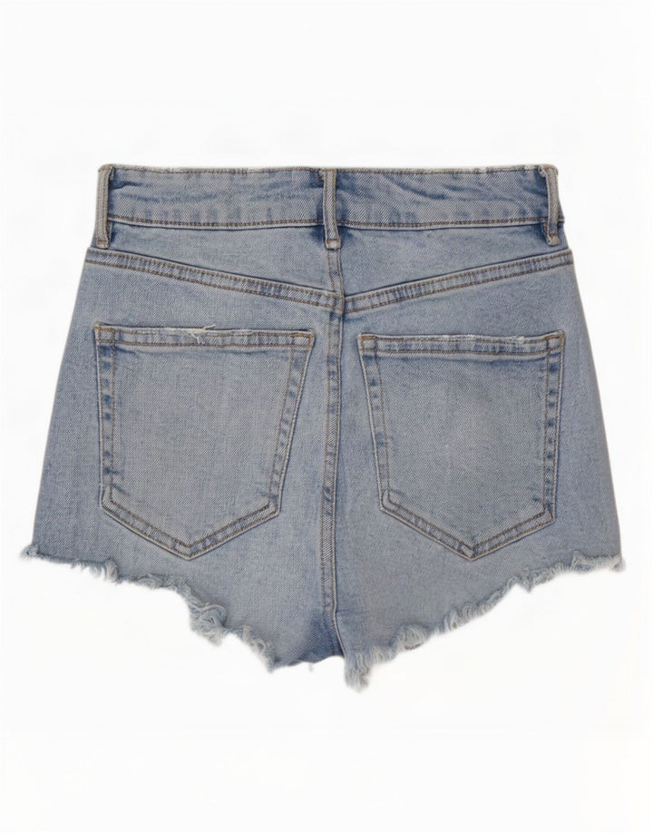 Damskie spodenki jeansowe Zara w trudnej sytuacji EU 32 2XS W22 niebieskie