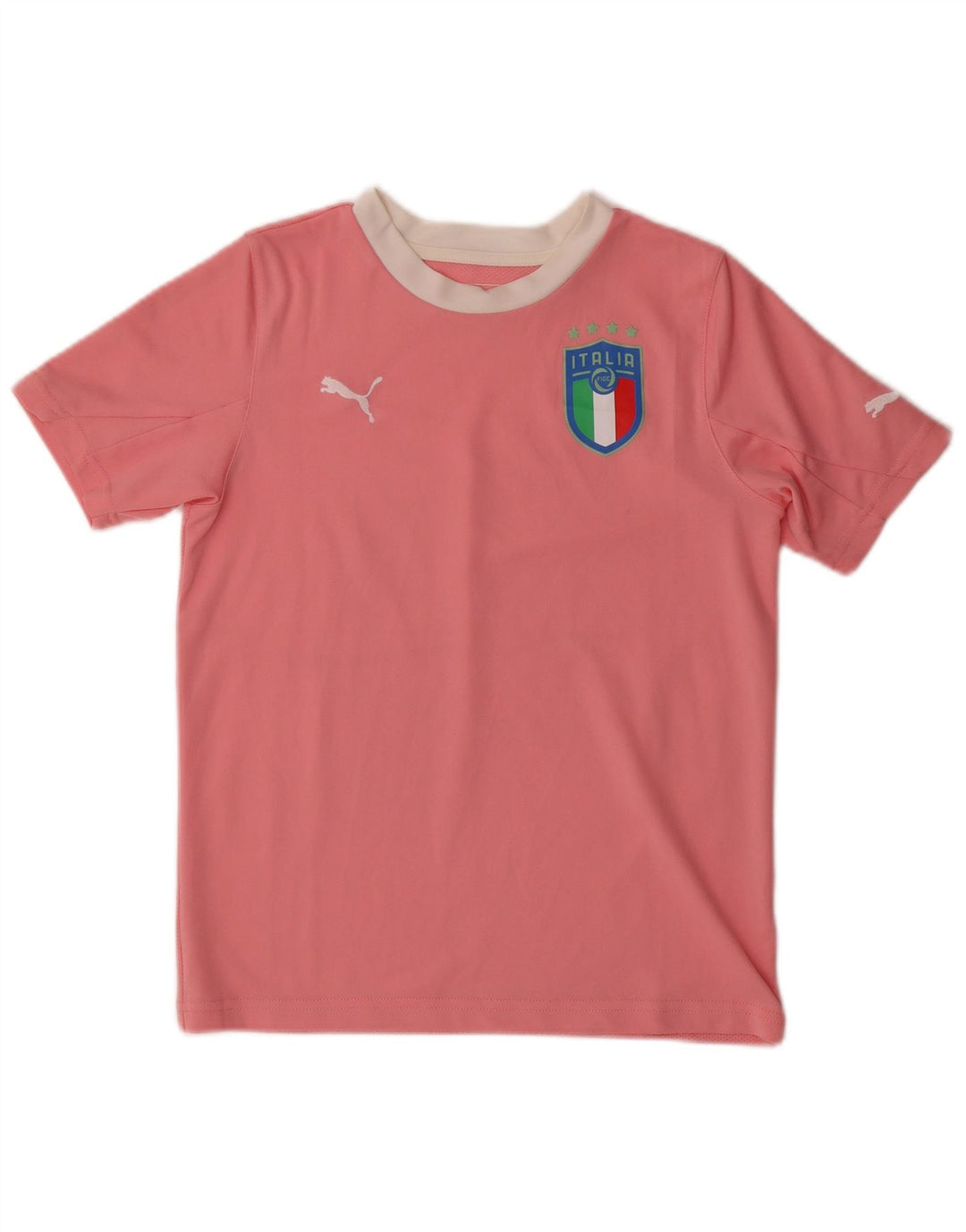 Dziewczęca koszulka z grafiką PUMA Italia, 11-12 lat, różowa