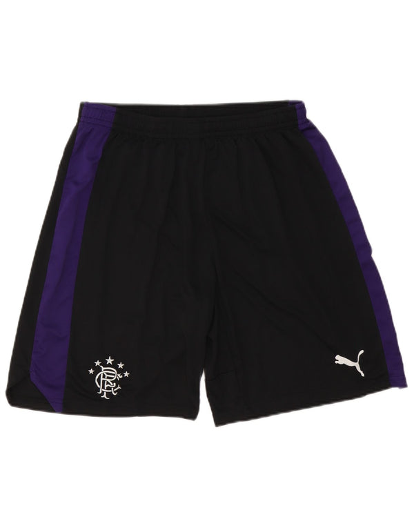 Męskie spodenki sportowe Puma Glasgow Rangers, duże, czarne, z blokami kolorów