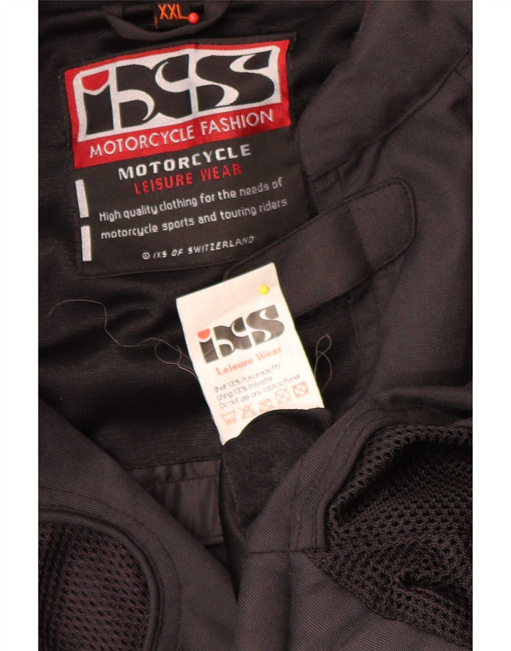 Męska kurtka motocyklowa IXS UK 44 2XL Czarny poliamid z blokami kolorów