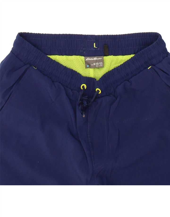 EDDIE BAUER Boys Sport Shorts 10-11 Years Medium Navy Blue Polyester Vintage Eddie Bauer and Second-Hand Eddie Bauer from Messina Hembry 