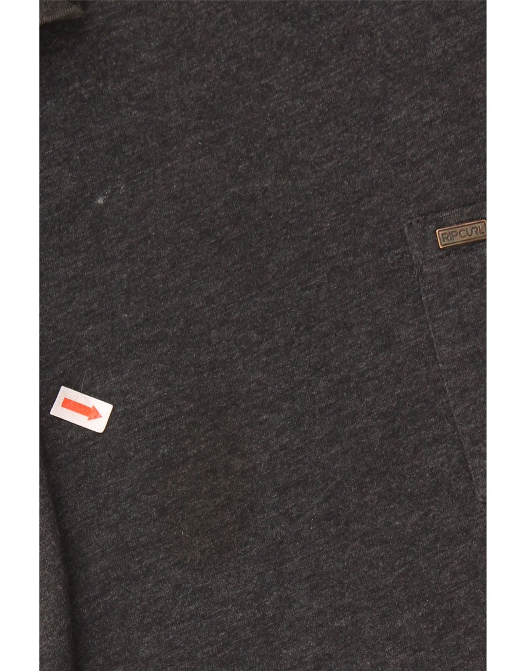 Męski T-shirt RIP CURL o standardowym kroju, duży, szary, bawełniany