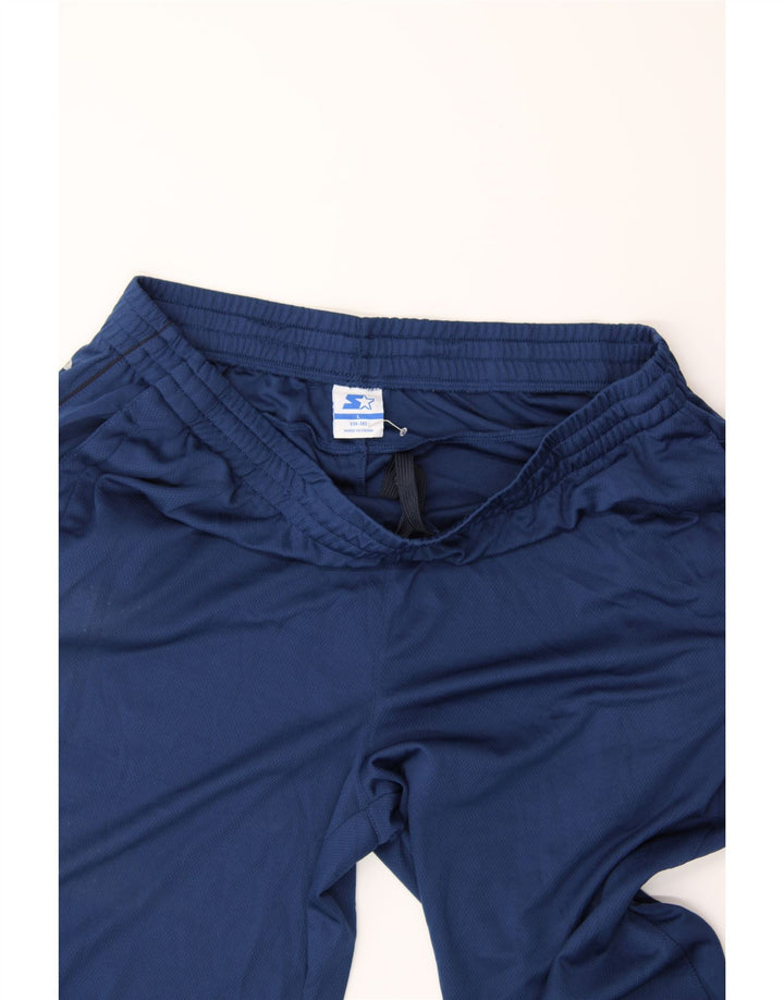 STARTER Mens Tracksuit Trousers Large  Blue Colourblock Polyester Vintage Starter and Second-Hand Starter from Messina Hembry 