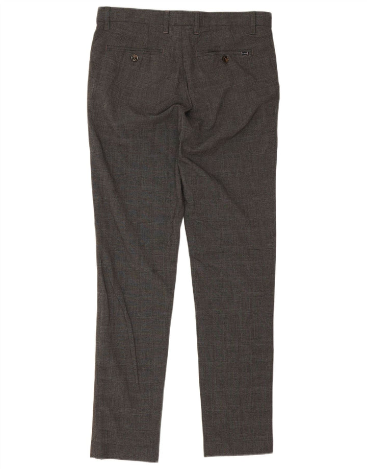Męskie spodnie garniturowe Ted Baker W32 L31 Szare w pepitkę
