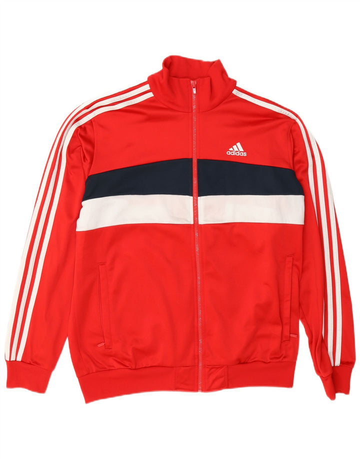Adidas Męska bluza dresowa Top Jacket Medium Red Colorblock Poliester