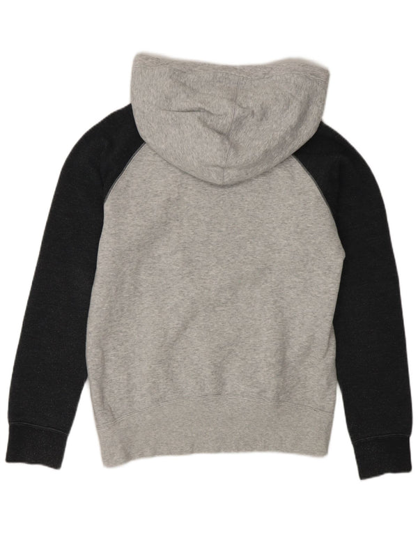 Damski sweter z kapturem Hurley Graphic UK 10, mały, szary, bawełniany z blokami kolorów