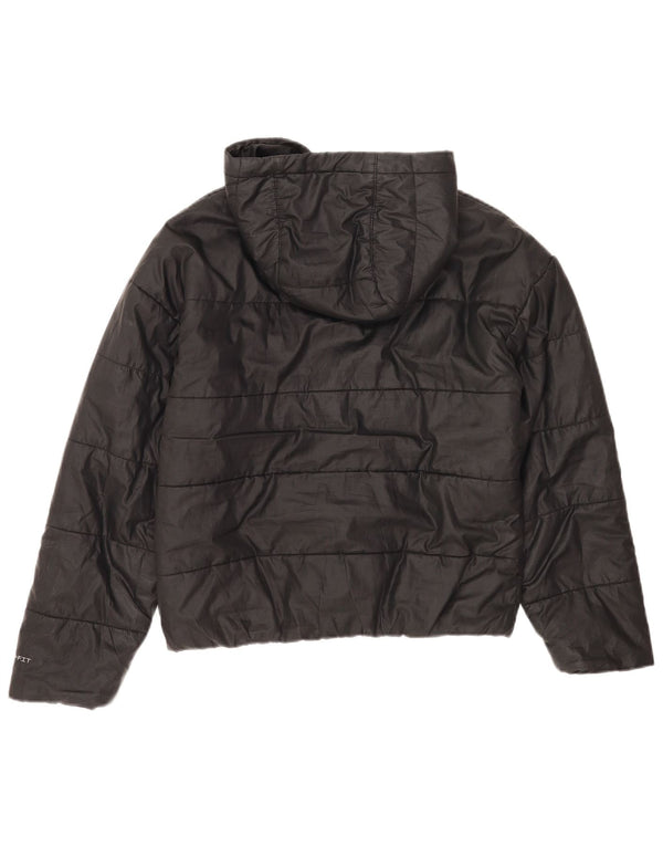 Damska kurtka z kapturem, oversize, wyściełana Nike Therma-Fit, UK 6 XS, czarna