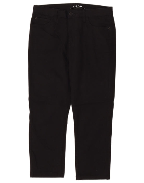 Krótkie spodnie damskie Marks & Spencer UK 12 Medium W30 L21 Czarne bawełniane