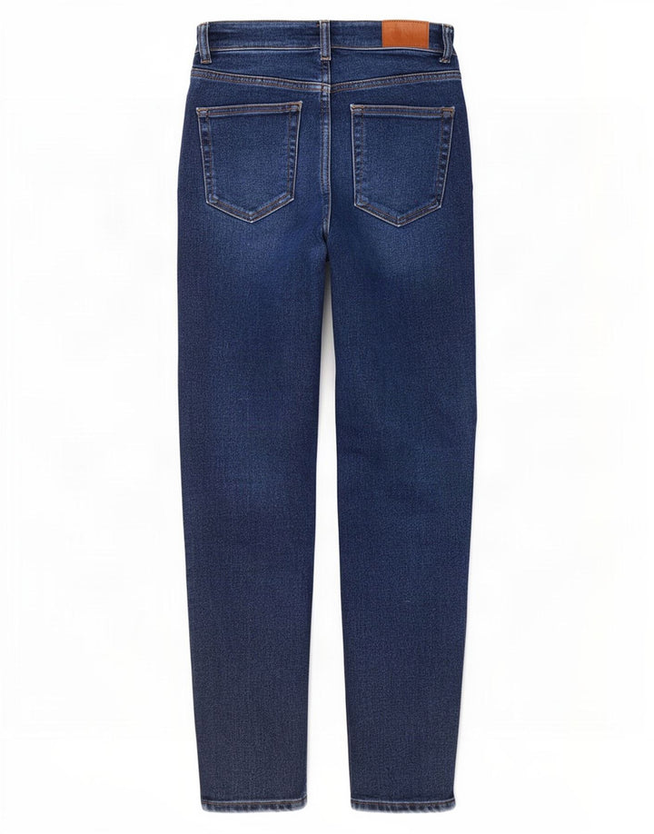 Damskie jeansy slim fit Zara, średnie W28 L27, niebieska bawełna
