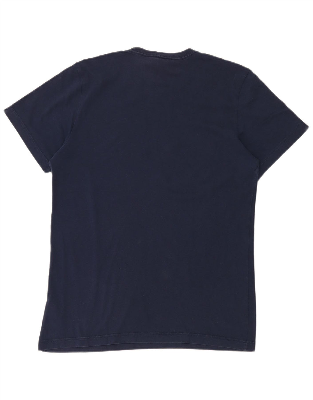 ADIDAS Mens Graphic T-Shirt Top Medium Navy Blue Cotton