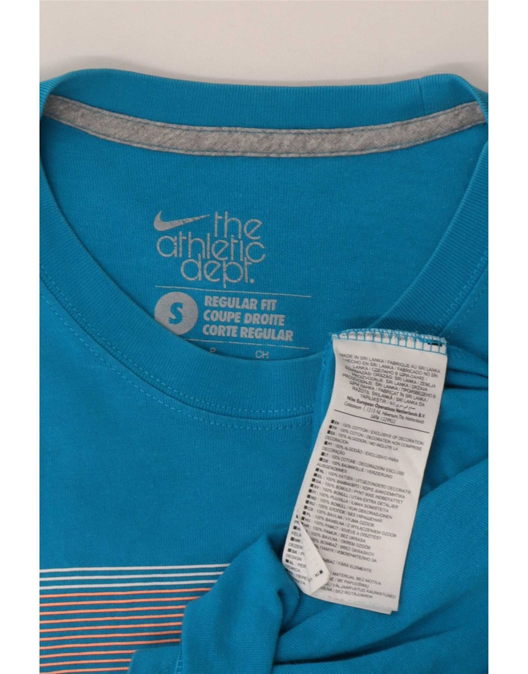 Męski T-shirt Nike o regularnym kroju z grafiką, mały, niebieski, bawełniany