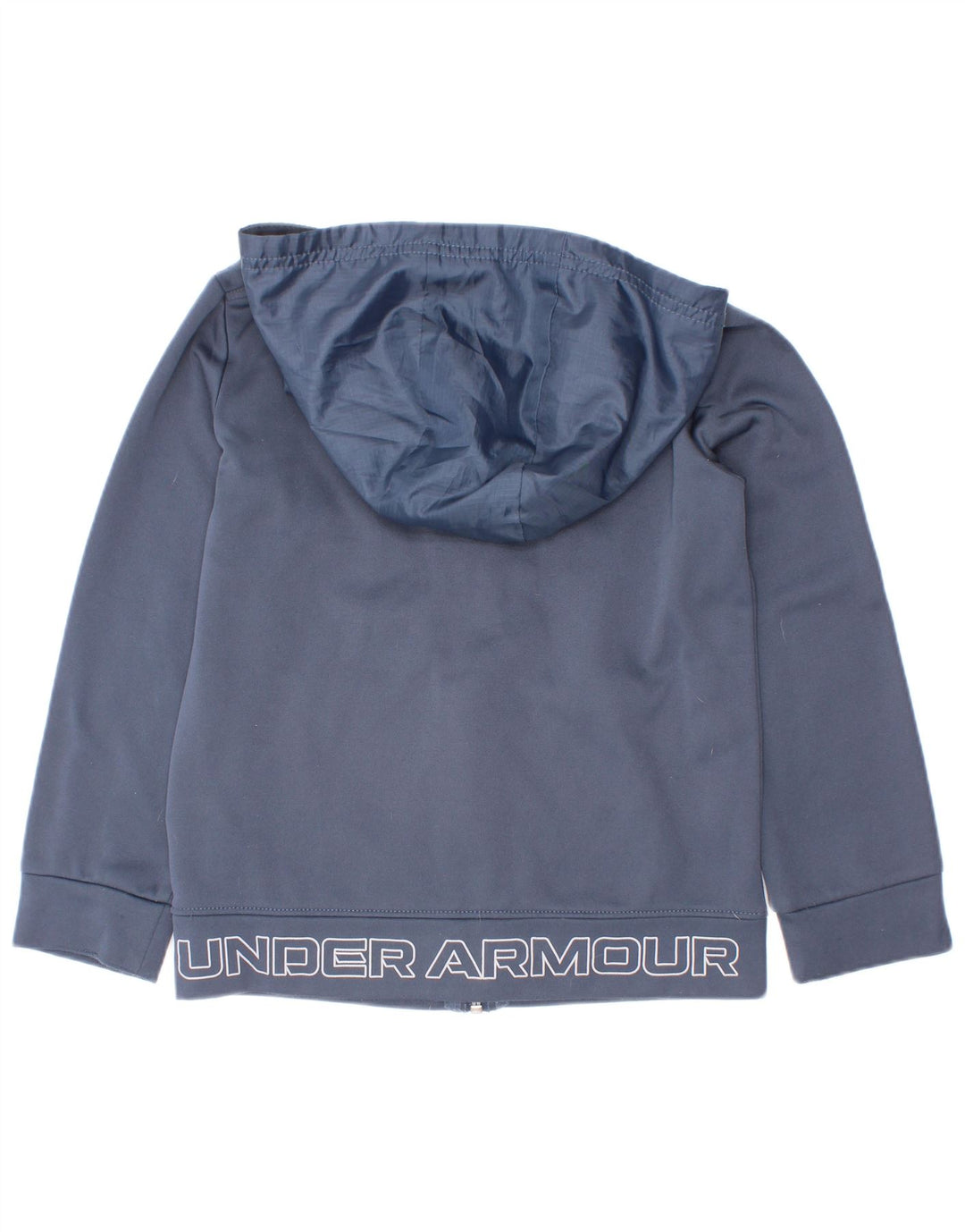 Chłopięcy sweter z kapturem i zamkiem Under Armour 5-6 lat, granatowy, poliester