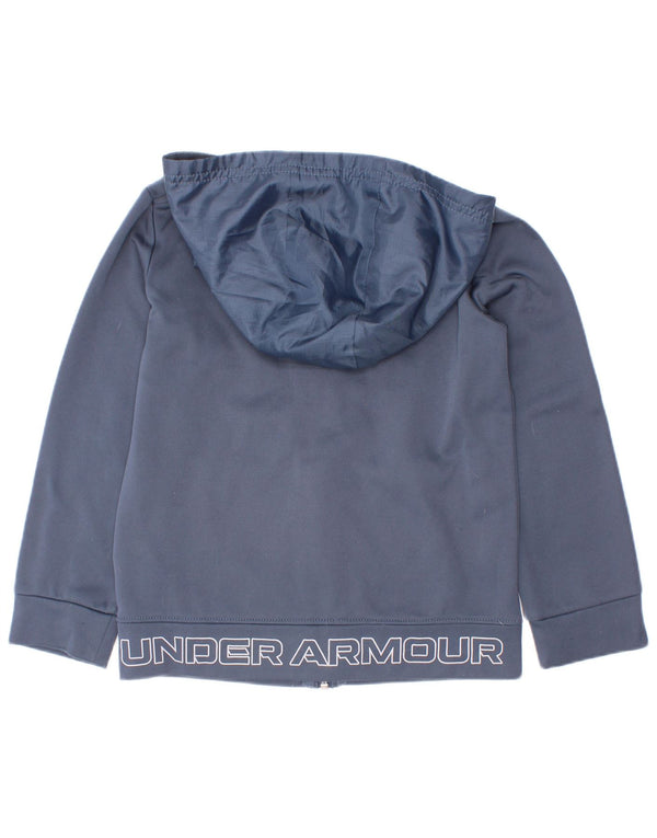 Chłopięcy sweter z kapturem i zamkiem Under Armour 5-6 lat, granatowy, poliester