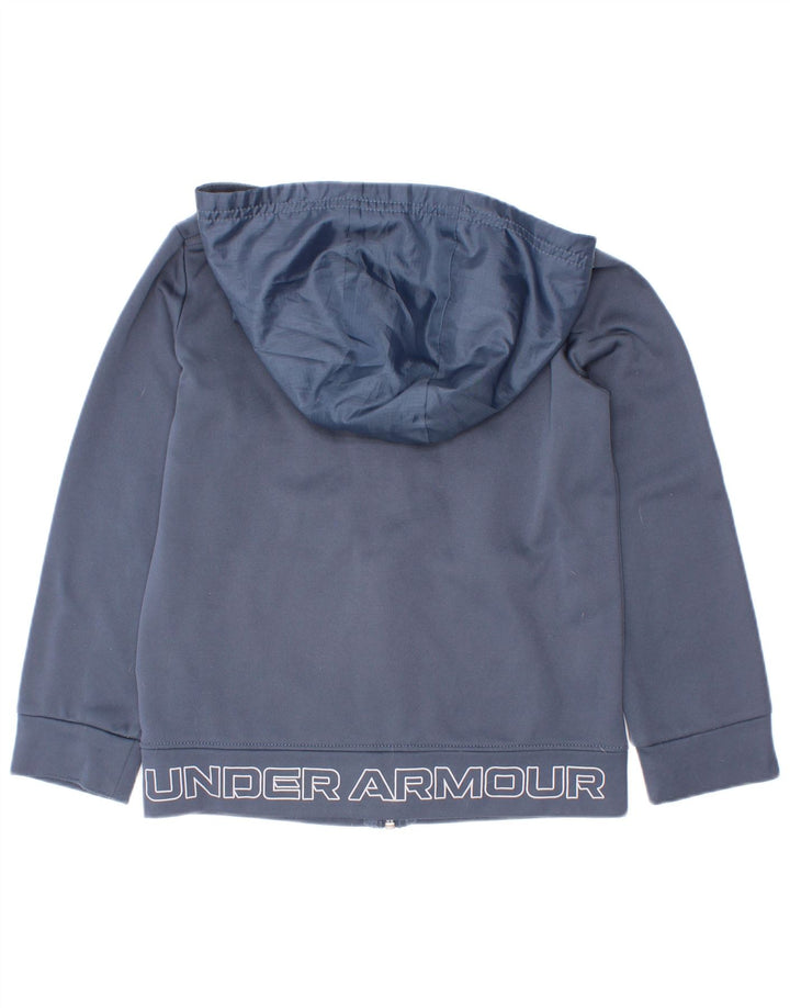 Chłopięcy sweter z kapturem i zamkiem Under Armour 5-6 lat, granatowy, poliester