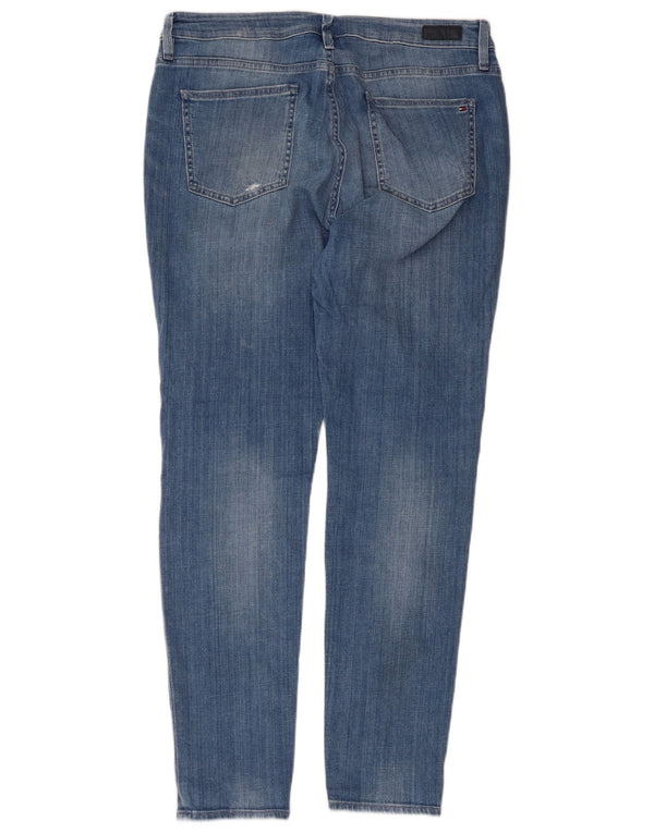 Damskie jeansy damskie Tommy Hilfiger w trudnej sytuacji, W30 L30, niebieska bawełna