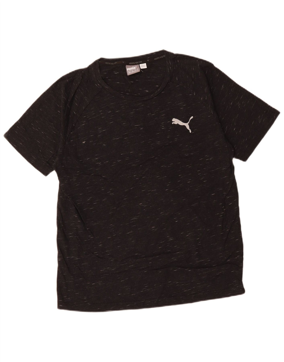 Męski T-shirt PUMA Top, średnia czarna bawełna w cętki