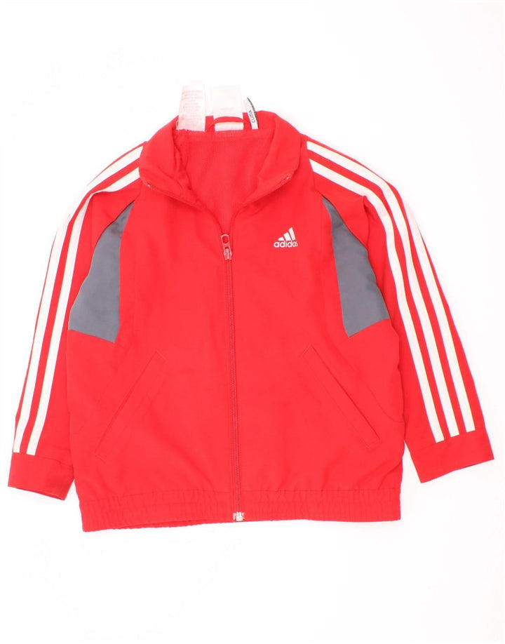 Chłopięca kurtka dresowa Adidas Climalite Top Jacket 4-5 lat w kolorze czerwonym