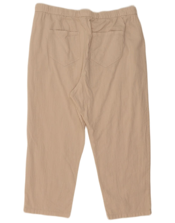 Spodnie męskie Capri Zara XL W38 L23 Beżowa bawełna