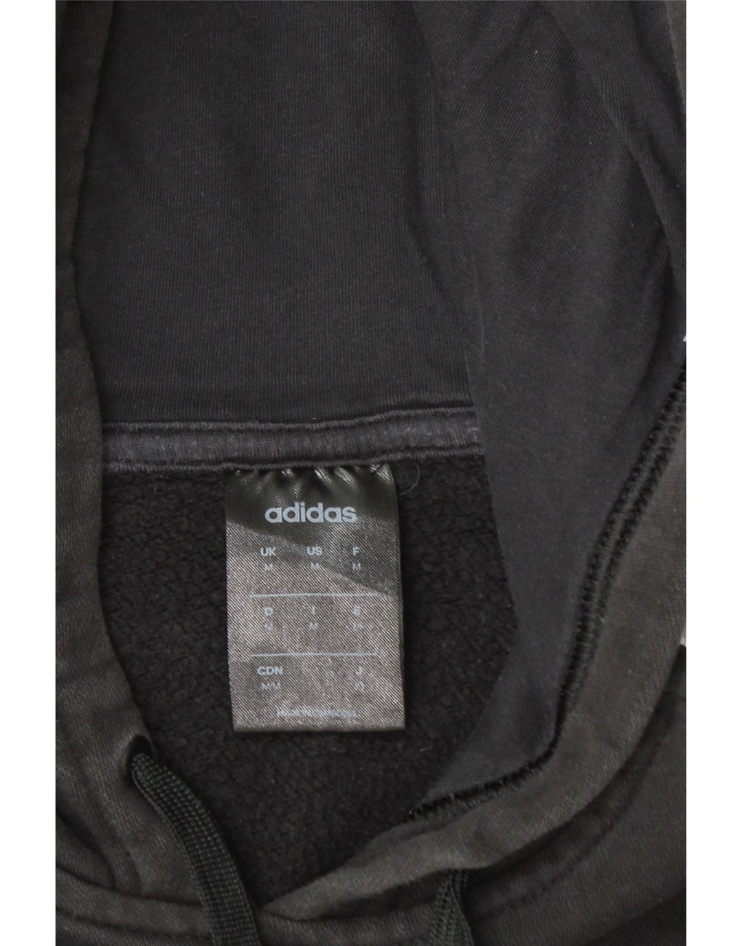 Męska bluza z kapturem Adidas Graphic, średnia czarna, bawełniana