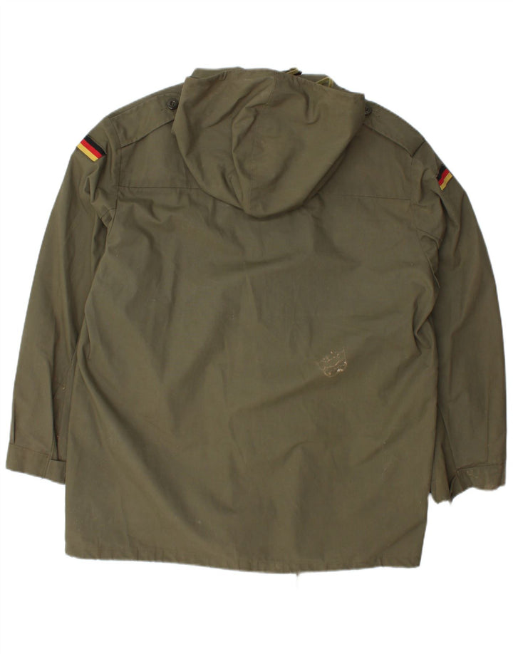 Męska kurtka wojskowa z kapturem VINTAGE UK 42 XL Khaki