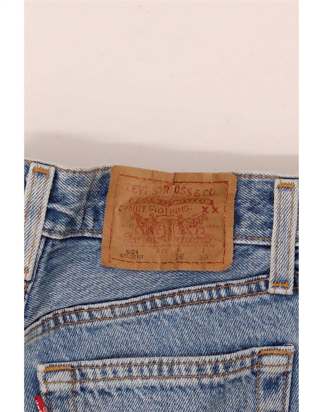 Damskie spodenki jeansowe Levi's 501 W26 Small Blue