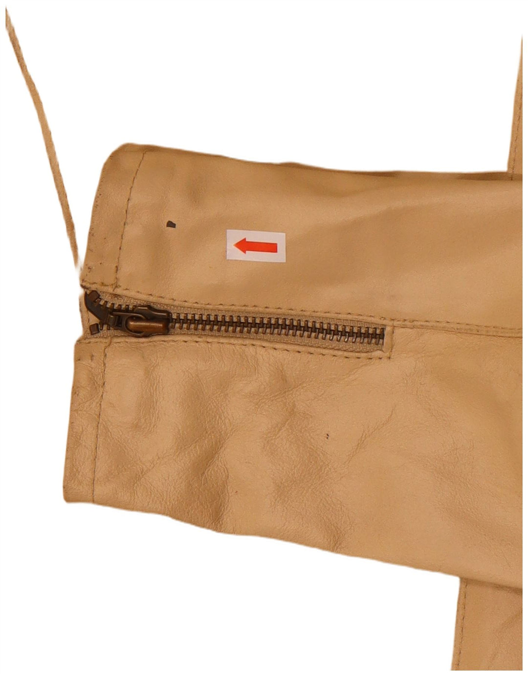 Damska kurtka motocyklowa MOTIVI UK 8, mała, beżowa skóra