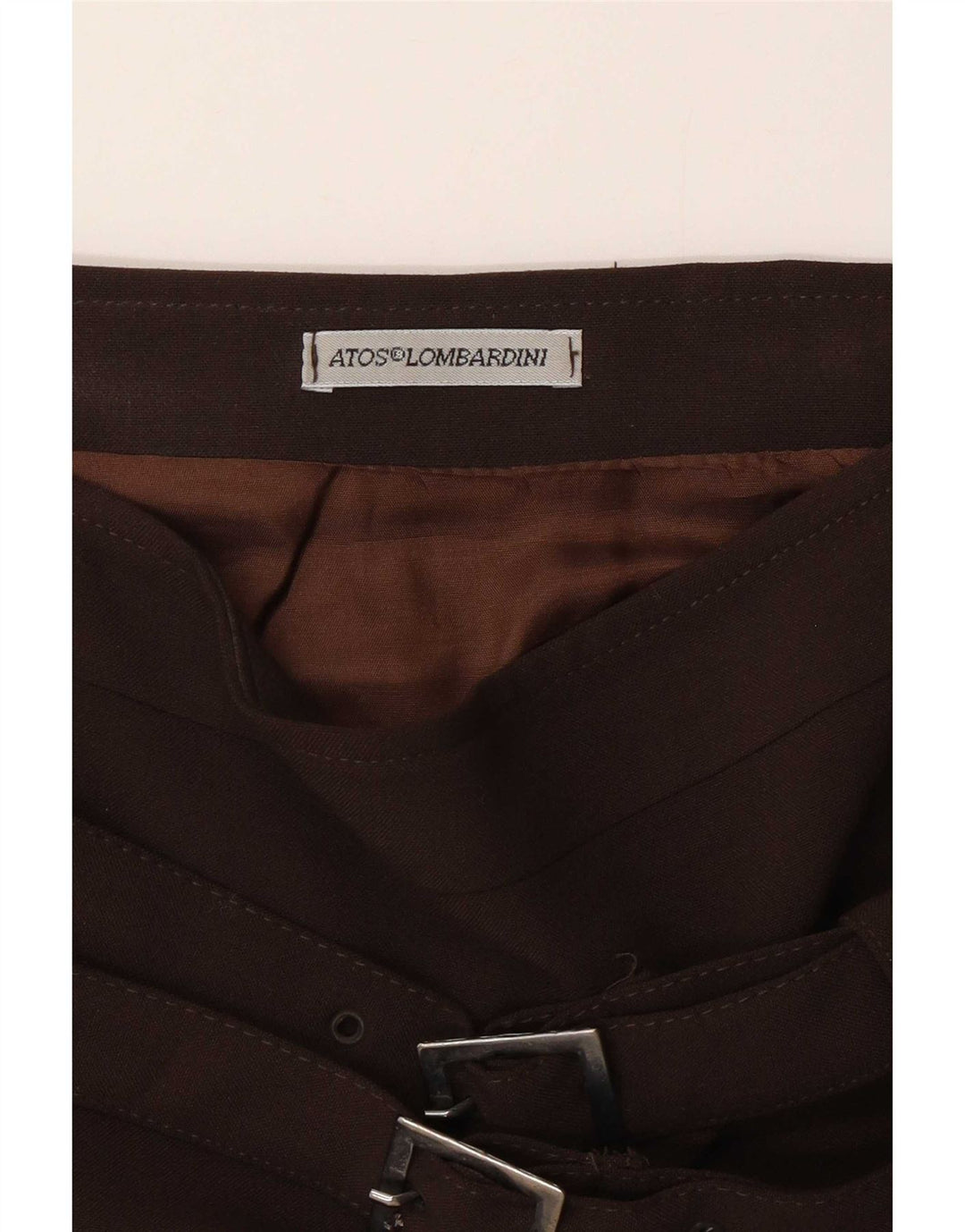 Spódnica damska Atos Lombardini o linii A W30 Średni brąz
