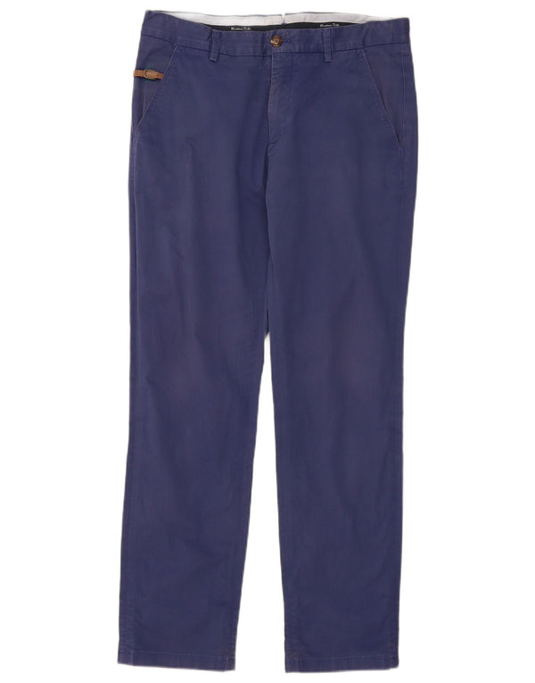 Męskie spodnie Chino Massimo Dutti Slim Fit EU 40 Medium W31 L30 Granatowe