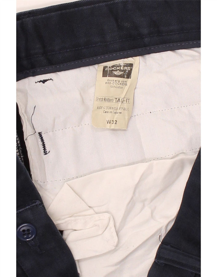 DOCKERS Mens Pegged Chino Shorts W32 Medium  Navy Blue Cotton Vintage Dockers and Second-Hand Dockers from Messina Hembry 