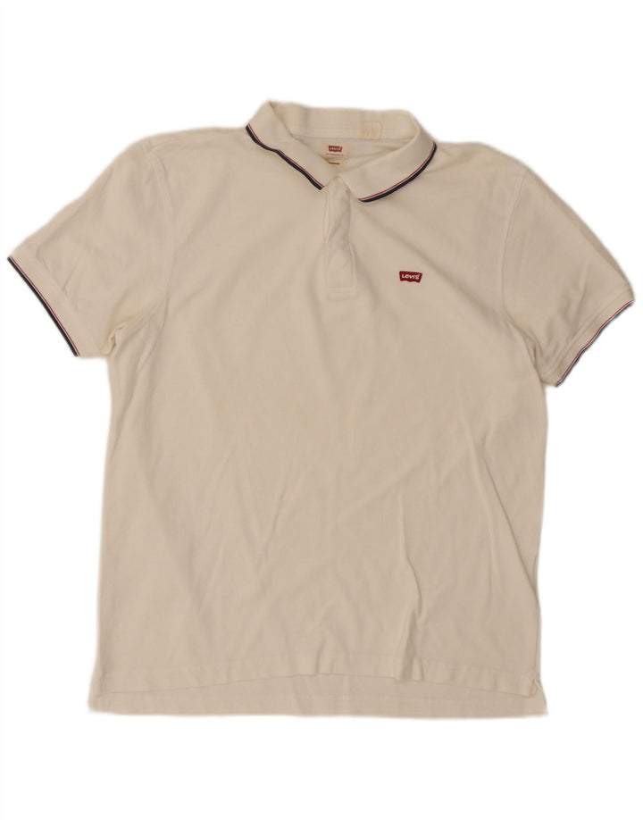 Męska standardowa koszulka polo Levi's, duża, biała