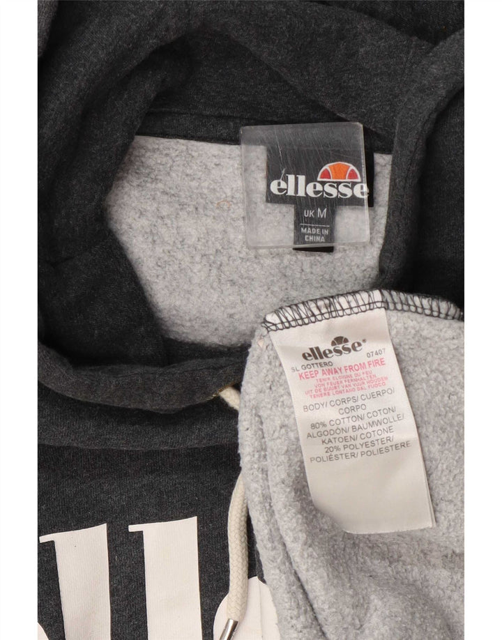 Męski sweter z kapturem Ellesse, średnioszary, bawełniany